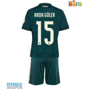 Billiga Real Madrid Arda Guler #15 Bortatröja Barn 2026-27 Kortärmad (+ Korta byxor)
